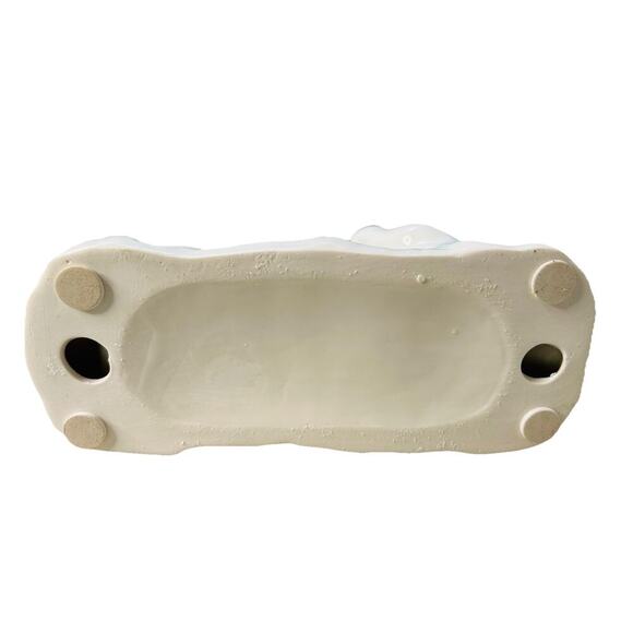 New Polar Bear White Ceramic Wine Bottle Holder Stand Rack Kitchen Bar Lodge - Picture 9 of 14